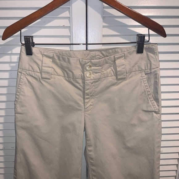 Banana republic stretch khaki cropped wide leg pants Size 4 - Picture 8 of 8